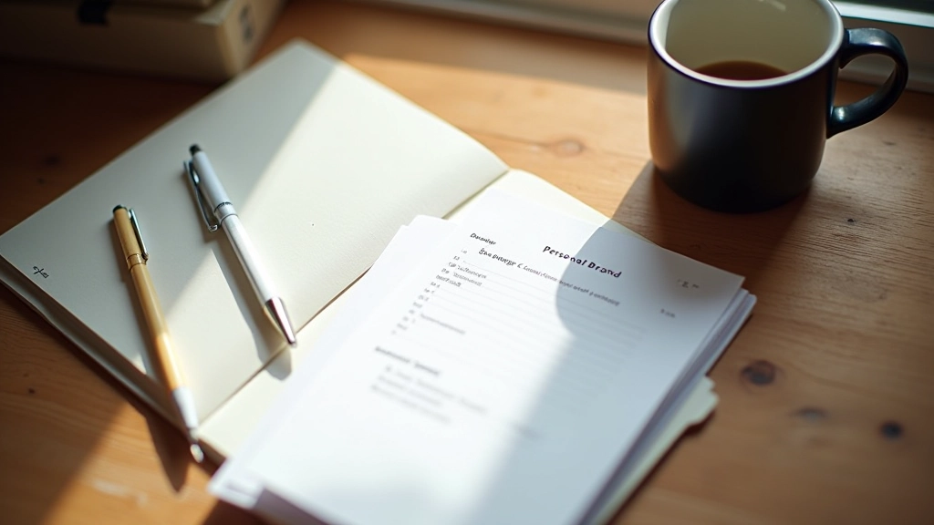Noter og planer til personal branding strategi